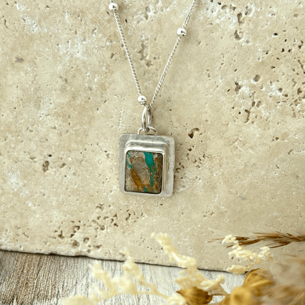 Royston Turquoise & Sterling Silver Pendant Necklace