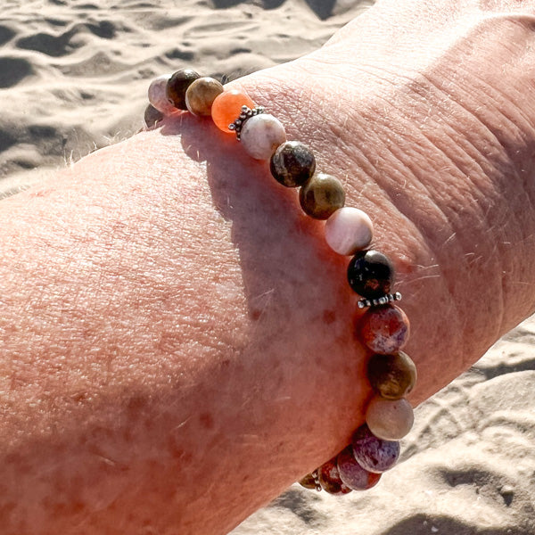 Ocean Jasper Peaceful Energy Bracelet 6mm beads